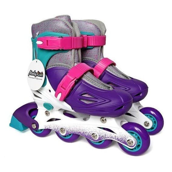 Пластиковые роликовые коньки Moby Kids фиолетовые
