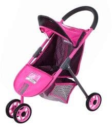 Прогулочная коляска для кукол City Max розовая 56 см