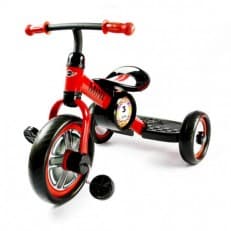 Детский красный трехколесный велосипед Rastar Mini Cooper