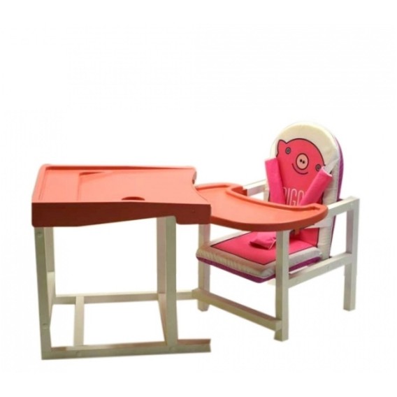 Стол-стул для кормления Babys Piggy розовый