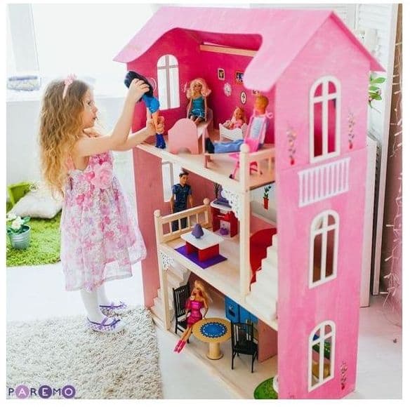 Делаем красивый дом и мебель для кукол Барби