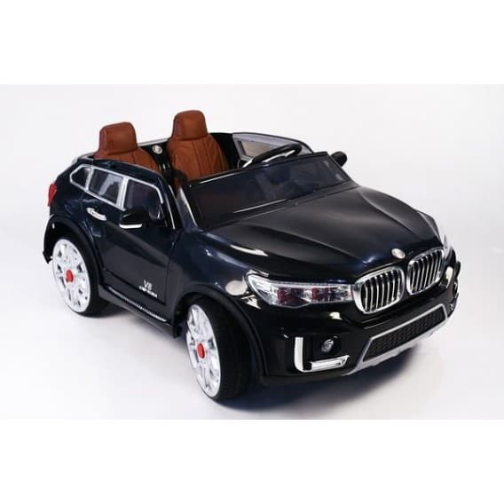 Двухместный электромобиль RiverToys BMW M333MM с кожаным сиденьем